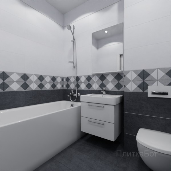 ALMA ceramica 2026, Оригами, Низ-верх, декор и полоса
