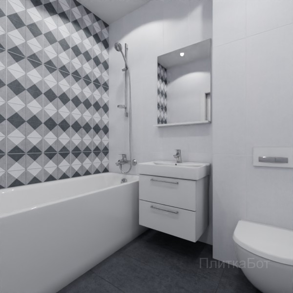 ALMA ceramica 2026, Оригами, Контрастные стены вертикально №1