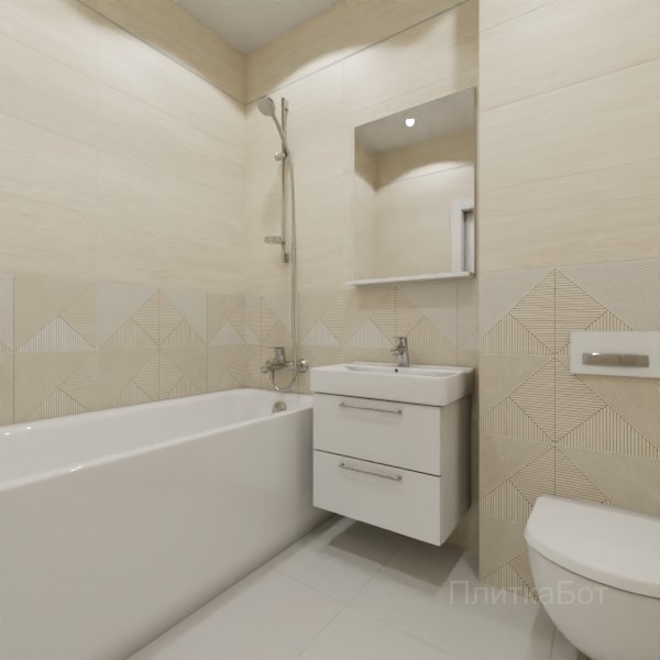ALMA ceramica 2026, Патио, Низ-верх, декор и полоса №1