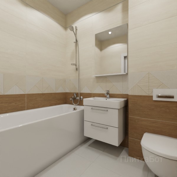 ALMA ceramica 2026, Патио, Низ-верх, декор и полоса №2