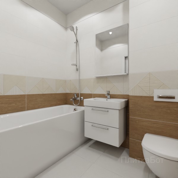 ALMA ceramica 2026, Патио, Низ-верх, декор и полоса №5