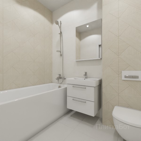 ALMA ceramica 2026, Патио, Контрастные стены, контраст у инсталляции №5
