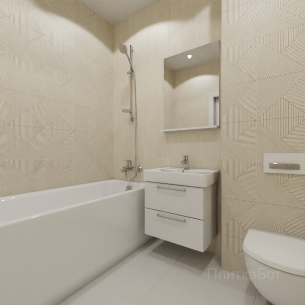 ALMA ceramica 2026, Патио, Контрастные стены вертикально, контраст у инсталляции №2
