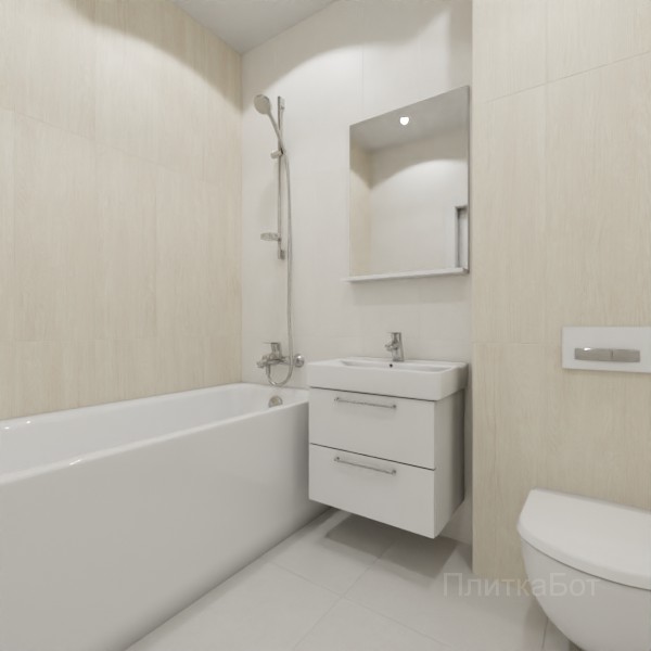 ALMA ceramica 2026, Патио, Контрастные стены вертикально, контраст у инсталляции №4