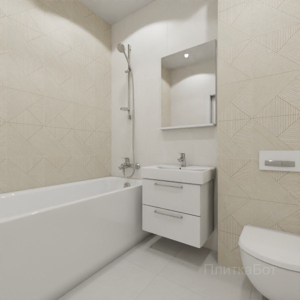 ALMA ceramica 2026, Патио, Контрастные стены вертикально, контраст у инсталляции №5