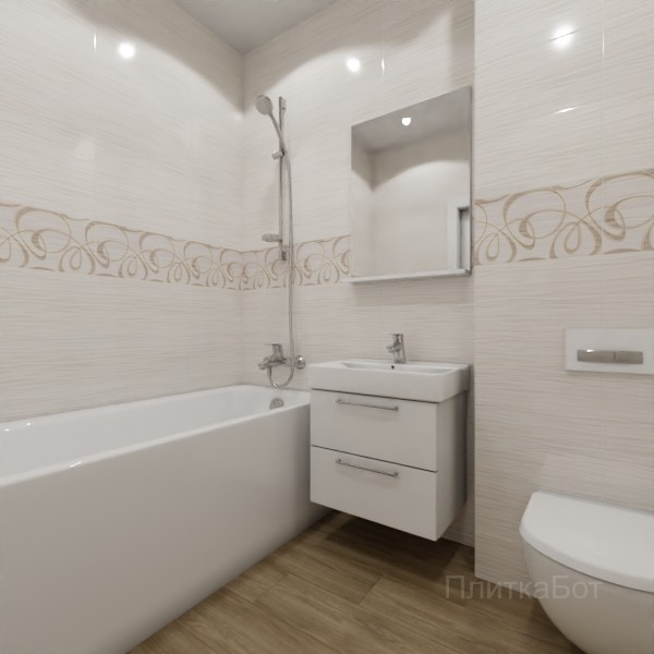 ALMA ceramica 2026, Плессо, Декор по центру, палубная №1