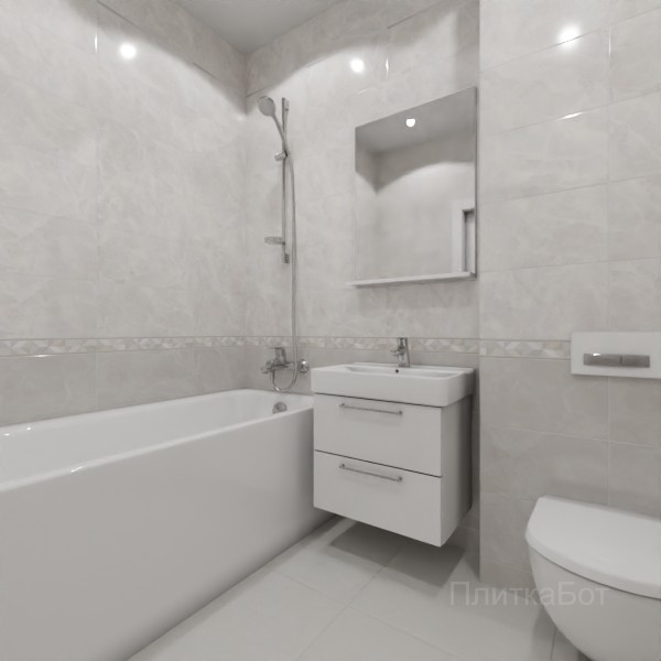 ALMA ceramica 2026, Риволи, Низ-верх, бордюр и полоса №1