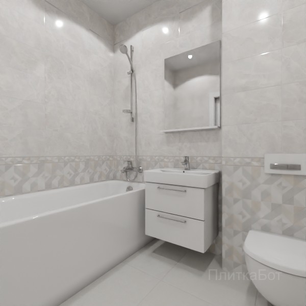 ALMA ceramica 2026, Риволи, Низ-верх, бордюр и полоса №3