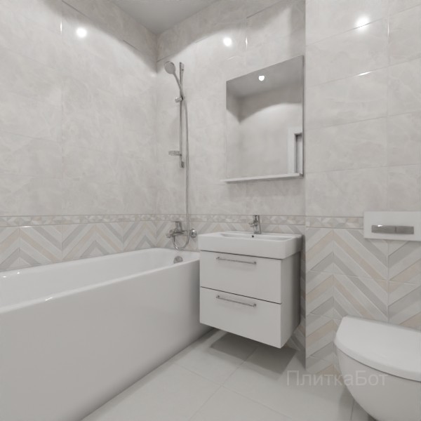 ALMA ceramica 2026, Риволи, Низ-верх, бордюр и полоса №4