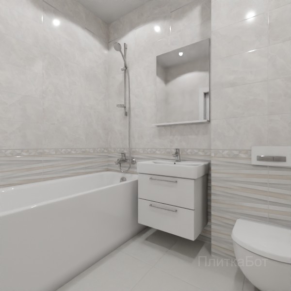 ALMA ceramica 2026, Риволи, Низ-верх, бордюр и полоса №5