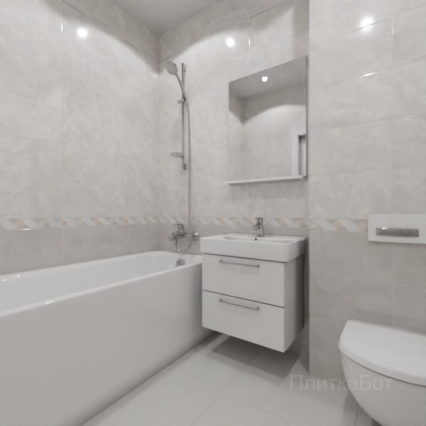 ALMA ceramica 2026, Риволи, Низ-верх, бордюр и полоса №6