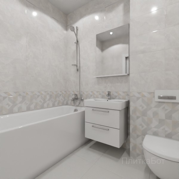ALMA ceramica 2026, Риволи, Низ-верх, бордюр и полоса №8