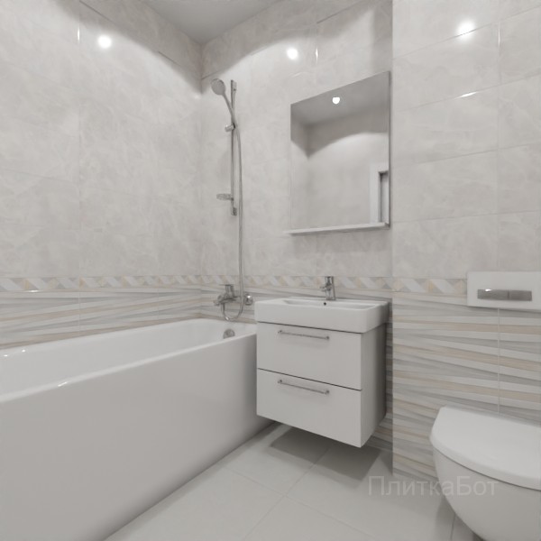 ALMA ceramica 2026, Риволи, Низ-верх, бордюр и полоса №10