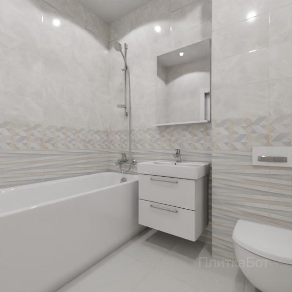ALMA ceramica 2026, Риволи, Низ-верх, декор и полоса №5