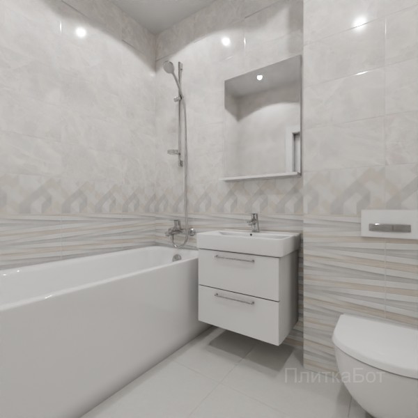 ALMA ceramica 2026, Риволи, Низ-верх, декор и полоса №9