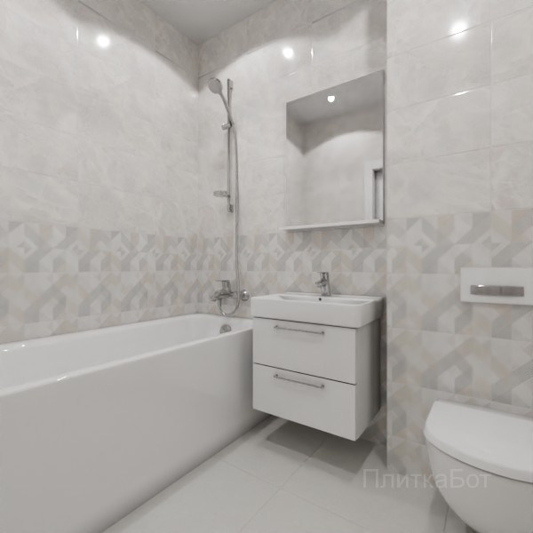 ALMA ceramica 2026, Риволи, Низ-верх, декор и полоса №11