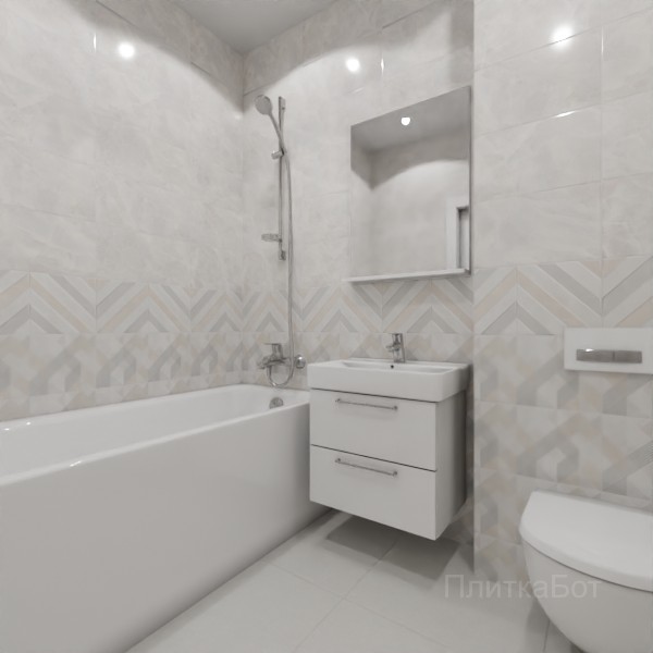 ALMA ceramica 2026, Риволи, Низ-верх, декор и полоса №15