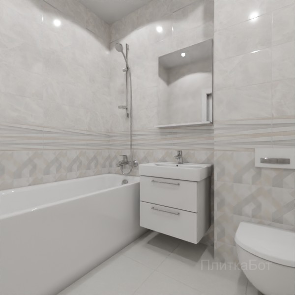 ALMA ceramica 2026, Риволи, Низ-верх, декор и полоса №19