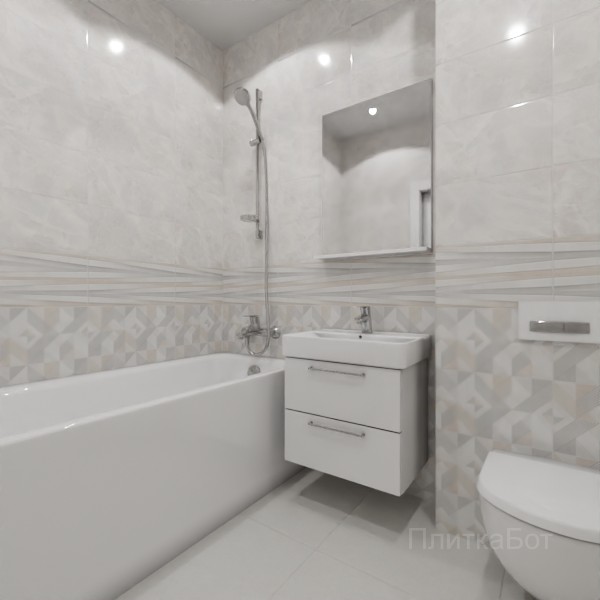 ALMA ceramica 2026, Риволи, Низ-верх, декор и полоса №20