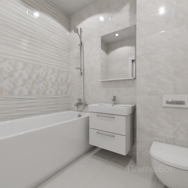 ALMA ceramica 2026, Риволи, Два декора над ванной №20
