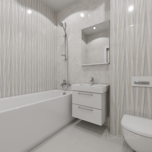 ALMA ceramica 2026, Риволи, Контрастные стены вертикально, контраст у инсталляции №5