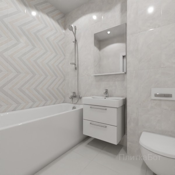 ALMA ceramica 2026, Риволи, Контрастные стены вертикально №4