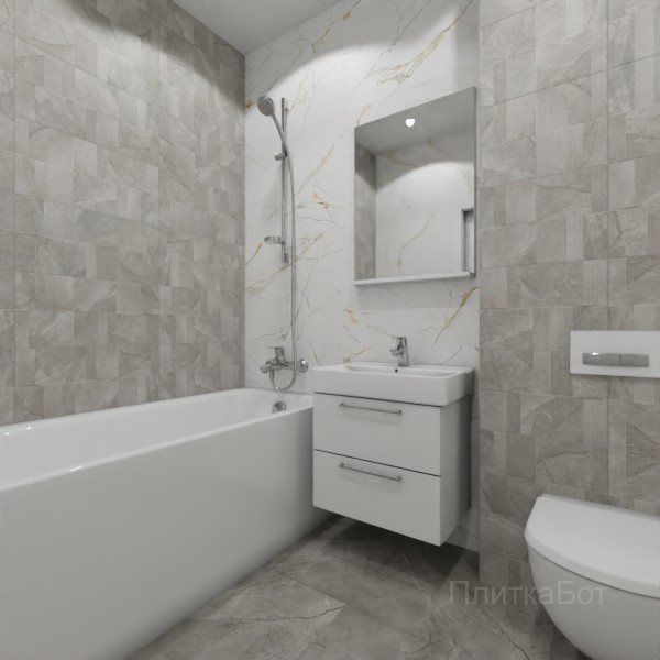 ALMA ceramica 2026, Рок Лайн, Контрастные стены, контраст у инсталляции №4