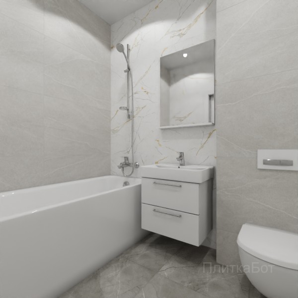 ALMA ceramica 2026, Рок Лайн, Контрастные стены, контраст у инсталляции №12