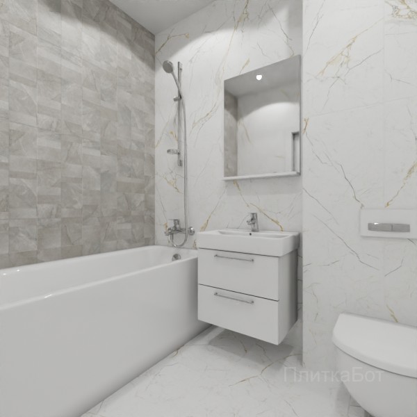 ALMA ceramica 2026, Рок Лайн, Контрастные стены вертикально №1