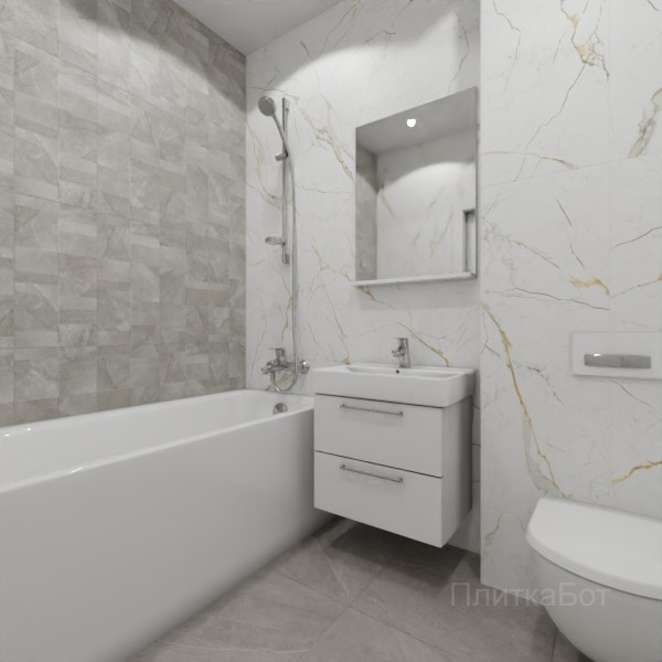 ALMA ceramica 2026, Рок Лайн, Контрастные стены вертикально №3