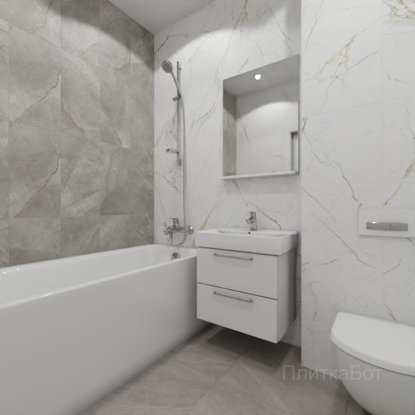 ALMA ceramica 2026, Рок Лайн, Контрастные стены вертикально №7