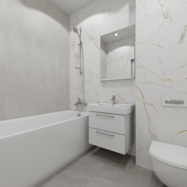 ALMA ceramica 2026, Рок Лайн, Контрастные стены вертикально №11
