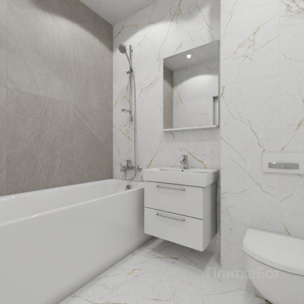 ALMA ceramica 2026, Рок Лайн, Контрастные стены вертикально №13