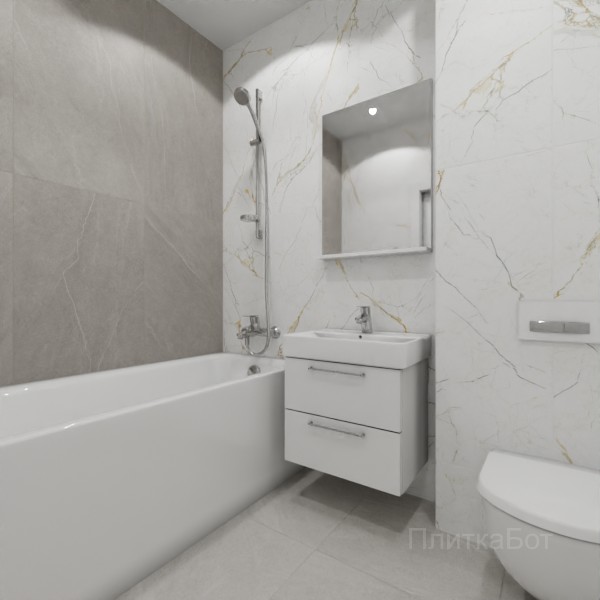 ALMA ceramica 2026, Рок Лайн, Контрастные стены вертикально №14