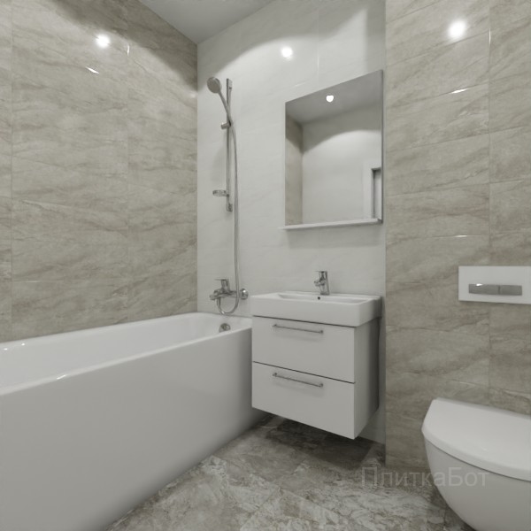 ALMA ceramica 2026, Рокко, Контрастные стены, контраст у инсталляции №2