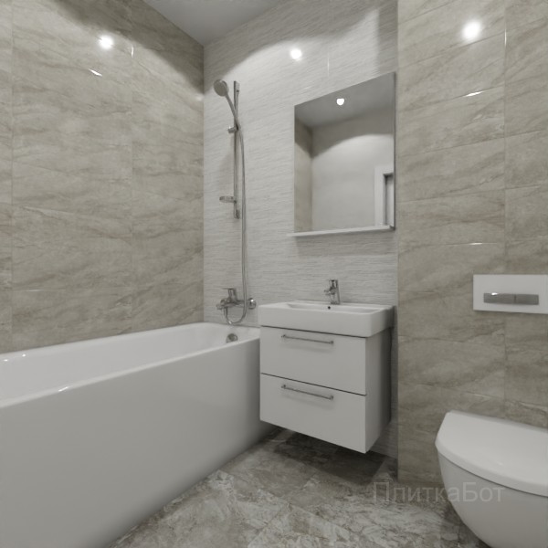ALMA ceramica 2026, Рокко, Контрастные стены, контраст у инсталляции №5