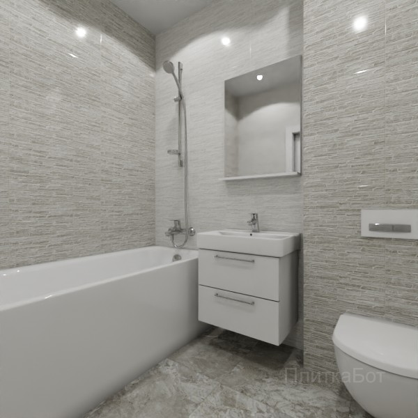 ALMA ceramica 2026, Рокко, Контрастные стены, контраст у инсталляции №6
