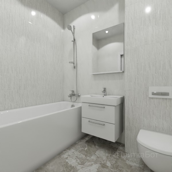 ALMA ceramica 2026, Рокко, Контрастные стены вертикально, контраст у инсталляции №1