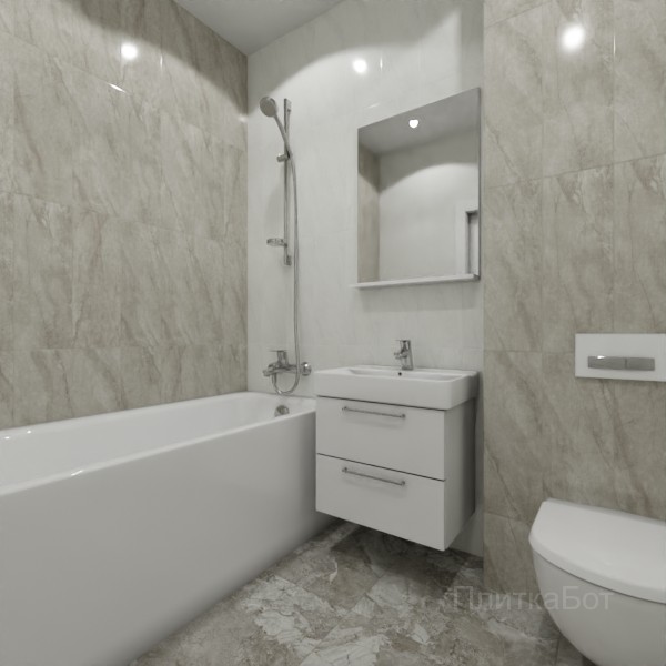 ALMA ceramica 2026, Рокко, Контрастные стены вертикально, контраст у инсталляции №2
