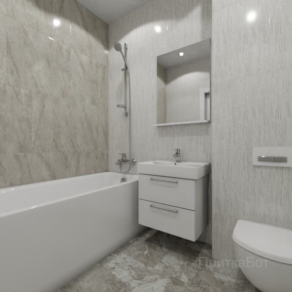 ALMA ceramica 2026, Рокко, Контрастные стены вертикально №4