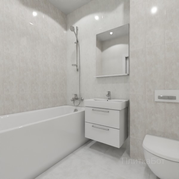 ALMA ceramica 2026, Роксана, Контрастные стены вертикально, контраст у инсталляции №2