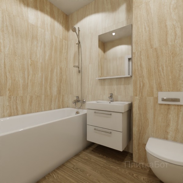 ALMA ceramica 2026, Ромеро, Контрастные стены вертикально, контраст у инсталляции, палубная