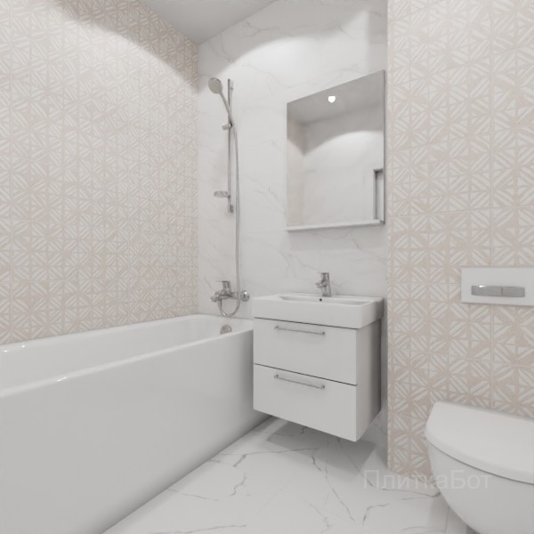 ALMA ceramica 2026, Саммер, Контрастные стены, контраст у инсталляции №1