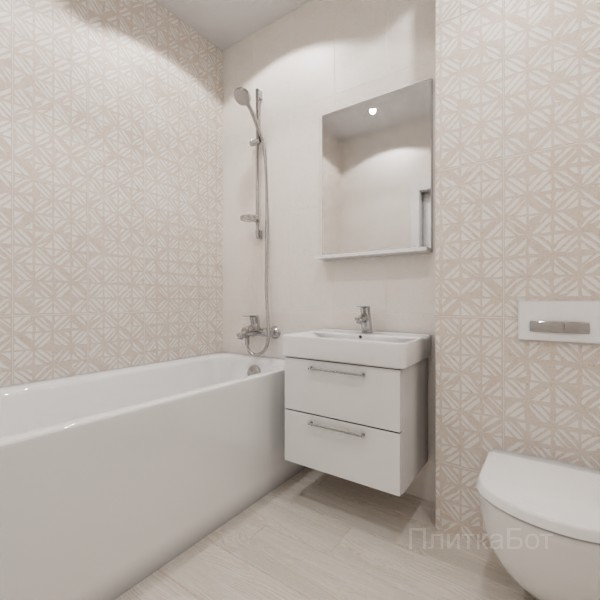 ALMA ceramica 2026, Саммер, Контрастные стены вертикально, контраст у инсталляции, палубная №4