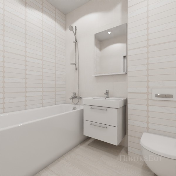 ALMA ceramica 2026, Саммер, Контрастные стены вертикально, контраст у инсталляции, палубная №5