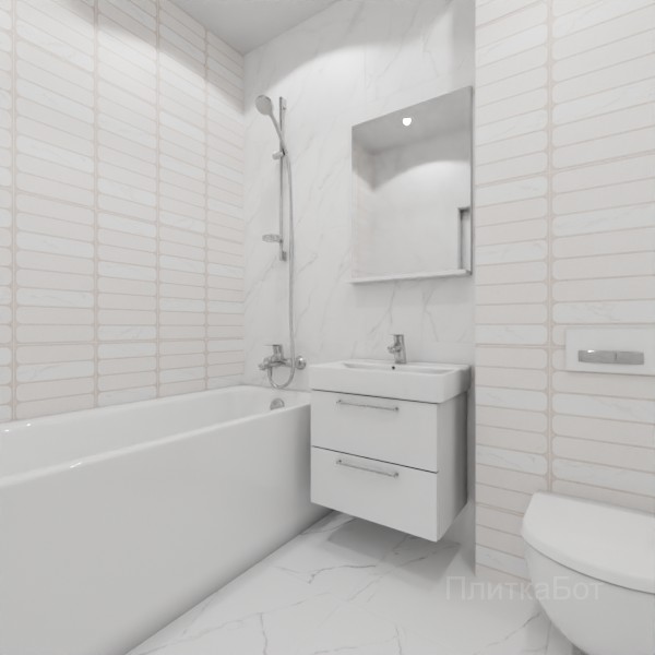 ALMA ceramica 2026, Саммер, Контрастные стены вертикально, контраст у инсталляции №2