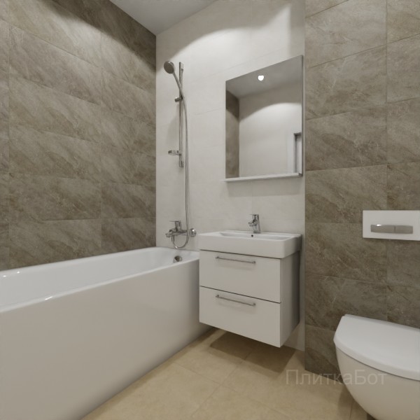 ALMA ceramica 2026, Савой, Контрастные стены, контраст у инсталляции №2