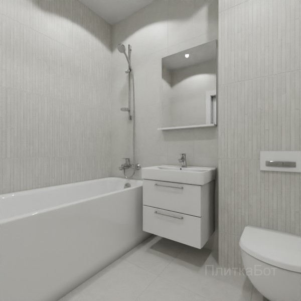 ALMA ceramica 2026, Шарп, Контрастные стены вертикально, контраст у инсталляции №1