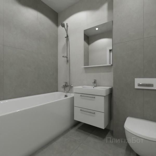 ALMA ceramica 2026, Шарп, Контрастные стены вертикально, контраст у инсталляции №4