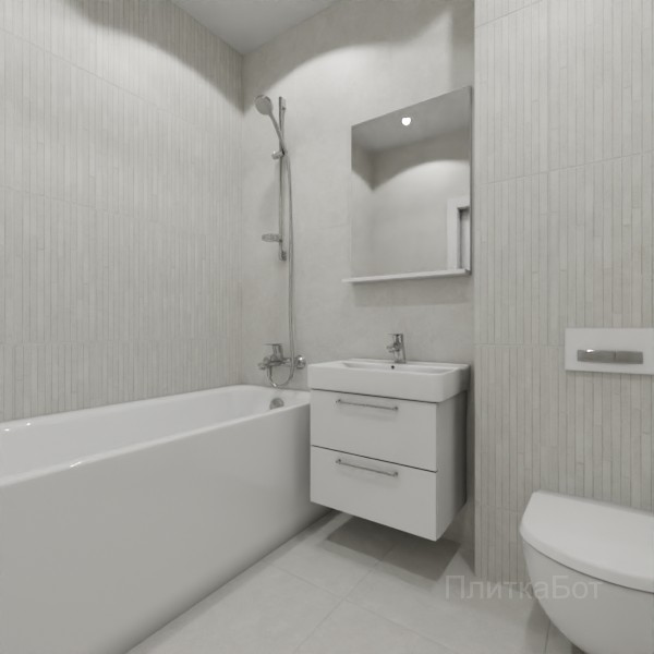 ALMA ceramica 2026, Шарп, Контрастные стены вертикально, контраст у инсталляции №5
